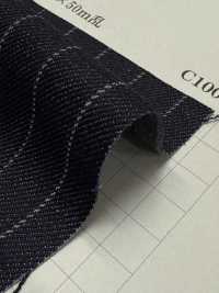 810-YWG Nadelgestanzter, Gestreifter Denim, 11 Oz[Textilgewebe] Yoshiwa Textilien Sub-Foto