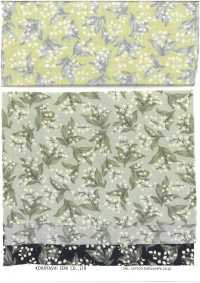 KTS7135 Breitgewebe Mit Kleinem Blumen- Und Katzenmuster[Textilgewebe] Baumwolle Kobayashi Sub-Foto