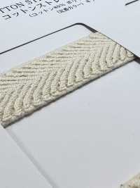 RCW1834 Baumwoll-Stretch, Großes Fischgrätmuster[Bandbandschnur] RIVER Sub-Foto