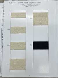 RCW1834 Baumwoll-Stretch, Großes Fischgrätmuster[Bandbandschnur] RIVER Sub-Foto