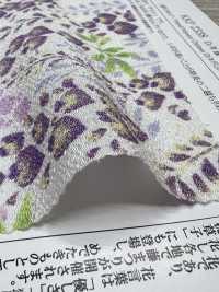 KKP2338-D-FUJINOHANA Futako Chirimen Glyzinienblume[Textilgewebe] Uni Textile(Komon Studio) Unterfoto