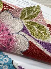 KKP2338-D-UMENIHITTA Futako Chirimen Pflaume Und Hikita[Textilgewebe] Uni Textile(Komon Studio) Unterfoto