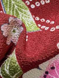 KKP2338-D-UMENIHITTA Futako Chirimen Pflaume Und Hikita[Textilgewebe] Uni Textile(Komon Studio) Unterfoto