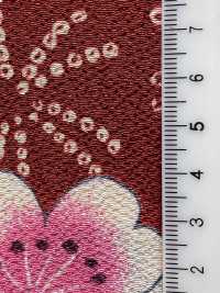 KKP2338-D-UMENIHITTA Futako Chirimen Pflaume Und Hikita[Textilgewebe] Uni Textile(Komon Studio) Unterfoto
