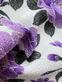 KKP2338-D-YAEZAKURA Futako Chirimen Doppelte Kirschblüte[Textilgewebe] Uni Textile(Komon Studio) Unterfoto