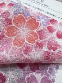 KKP2338-D-MAIZAKURA Futako Chirimen Mai Sakura[Textilgewebe] Uni Textile(Komon Studio) Unterfoto