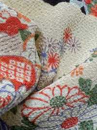 KKP2338-D-YUGA Futako Chirimen Yuga[Textilgewebe] Uni Textile(Komon Studio) Unterfoto