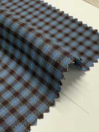 3SG042 Oxford-Karo Aus Recyceltem Polyester[Textilgewebe] Chambray Unterfoto