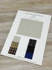 3SG040 Dobby-Karo Aus Bio-Baumwolle[Textilgewebe] Chambray Unterfoto