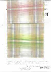 35527 Garngefärbter Bio-Baumwoll-/Leinen-/Ramie-Baumwoll-Baumwollstoff In Hellem Ombré-Ton[Textilgewebe] SUNWELL Sub-Foto