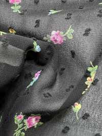 KKP2755-D118 Schneeweißes Georgette[Textilgewebe] Uni Textile(Komon Studio) Unterfoto