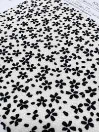 KKP3338-D1131 Futako Chirimen Kirschblüten-Schneesturm[Textilgewebe] Uni Textile(Komon Studio) Unterfoto