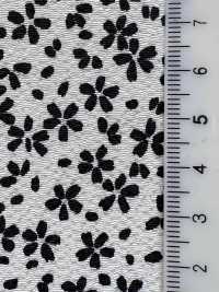 KKP3338-D1131 Futako Chirimen Kirschblüten-Schneesturm[Textilgewebe] Uni Textile(Komon Studio) Unterfoto
