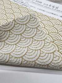 KKP3338-D-SEIKAIHA Futako Chirimen Seigaiha[Textilgewebe] Uni Textile(Komon Studio) Unterfoto