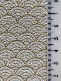 KKP3338-D-SEIKAIHA Futako Chirimen Seigaiha[Textilgewebe] Uni Textile(Komon Studio) Unterfoto