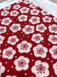 KKP3338-D-UMEARARE Futako Chirimen Pflaumenreiscracker[Textilgewebe] Uni Textile(Komon Studio) Unterfoto