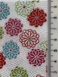 KKP2338-D-HAIKARA Futako Chirimen Haikara Kogiku[Textilgewebe] Uni Textile(Komon Studio) Unterfoto