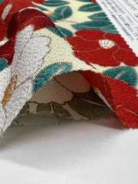 KKP2338-D-MODANTBK Futako Chirimen Moderne Kamelie[Textilgewebe] Uni Textile(Komon Studio) Unterfoto