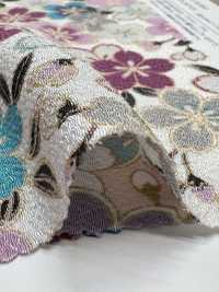 KKP2338-D-SKRZKS Futako Chirimen Kirschblüten[Textilgewebe] Uni Textile(Komon Studio) Unterfoto