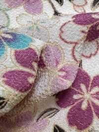 KKP2338-D-SKRZKS Futako Chirimen Kirschblüten[Textilgewebe] Uni Textile(Komon Studio) Unterfoto