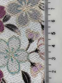 KKP2338-D-SKRZKS Futako Chirimen Kirschblüten[Textilgewebe] Uni Textile(Komon Studio) Unterfoto