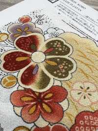 KKP2338-D-SYOCHIKU Futako Chirimen Kiefer, Bambus Und Pflaume[Textilgewebe] Uni Textile(Komon Studio) Unterfoto