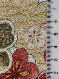 KKP2338-D-SYOCHIKU Futako Chirimen Kiefer, Bambus Und Pflaume[Textilgewebe] Uni Textile(Komon Studio) Unterfoto