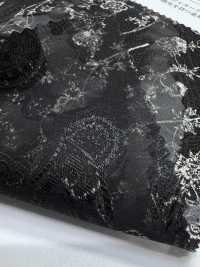 KKP4193-D301-75 Chiffon-Jacquard[Textilgewebe] Uni Textile(Komon Studio) Unterfoto