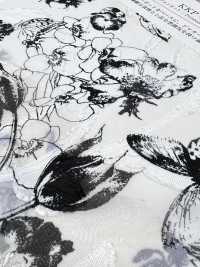 KKP4193-D100-98 Chiffon-Jacquard[Textilgewebe] Uni Textile(Komon Studio) Unterfoto