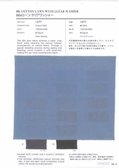 1277 60s Lawn Klarwasch-Finish