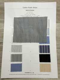 5SG032 Baumwollpopeline-Streifen[Textilgewebe] Chambray Unterfoto