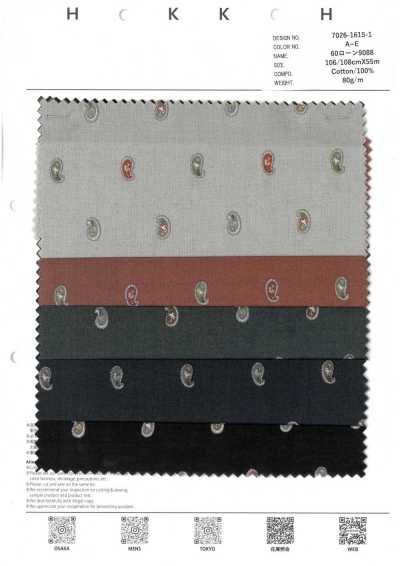 7026-1615-1 60er Batist 9088 Mini-Paisley