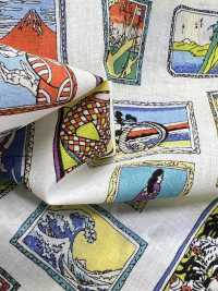 1026-1620-3 60 Rasengerahmte Ukiyo-e[Textilgewebe] HOKKOH Unterfoto