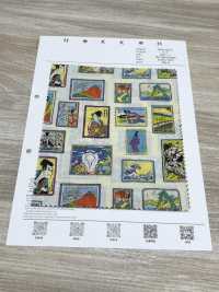 1026-1620-3 60 Rasengerahmte Ukiyo-e[Textilgewebe] HOKKOH Unterfoto