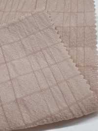 KKF3068-W-D1 Sara Seersucker Check[Textilgewebe] Uni Textile(Komon Studio) Unterfoto