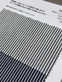 HK2220W Okayama-Herstellung, Indigo-Garn-gefärbtes Hickory, Einmal Gewaschen[Textilgewebe] KOYAMA Unterfoto