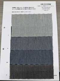 HK2220W Okayama-Herstellung, Indigo-Garn-gefärbtes Hickory, Einmal Gewaschen[Textilgewebe] KOYAMA Unterfoto