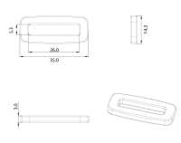 HH035 Altica Square Loop[Schnallen Und Ring] Unterfoto