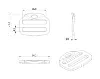HH060-B Altica Universe Triglide[Schnallen Und Ring] Unterfoto