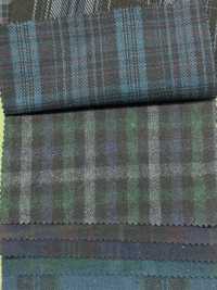 INDIA-312 Indigogefärbter Madras-Twill[Textilgewebe] ARINOBE Unterfoto