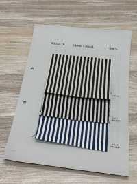 W3333-D Baumwolle, Kräftiger Streifen, Hickory Denim, 10 Oz[Textilgewebe] Yoshiwa Textilien Unterfoto