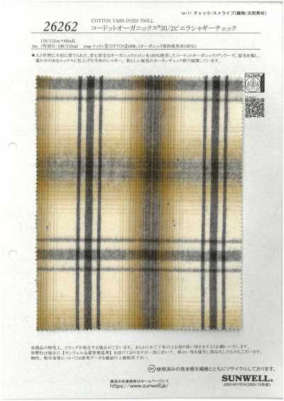 26262 Codot Organics® 30/2 Viyella Shaggy-Karo