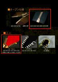 10-BK-CO-OR WALDES Vintage Reißverschluss Schwarz Größe 10 Baumwollband Offen Asahi-Befestigungselemente Unterfoto