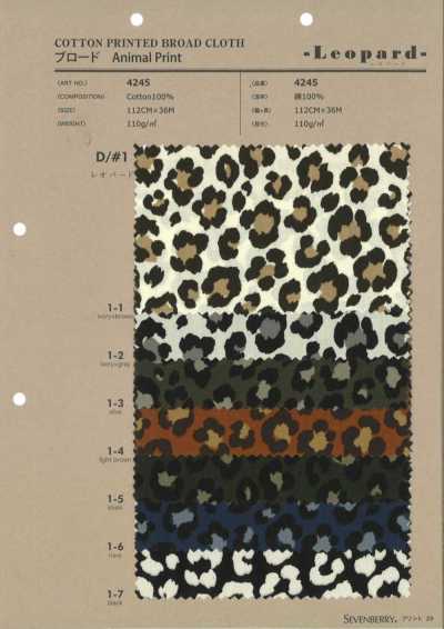 4245 Leoparden-Print-Popeline