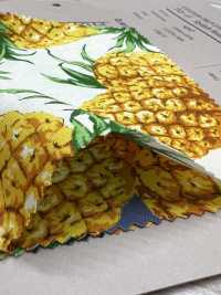 4247 Stilvoller, Entspannender Stoff Mit Ananas-Motiv[Textilgewebe] VANCET Unterfoto