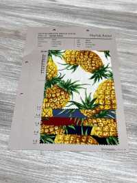 4247 Stilvoller, Entspannender Stoff Mit Ananas-Motiv[Textilgewebe] VANCET Unterfoto