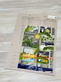 4256 Stilvoller, Entspannender Insel-Patch Aus Breitgewebe[Textilgewebe] VANCET Unterfoto