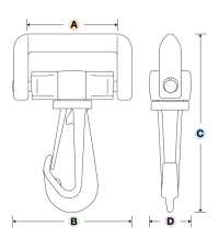 LN-R YKK LN-R Schnappklemme 20 Mm–50 Mm[Schnallen Und Ring] YKK Unterfoto