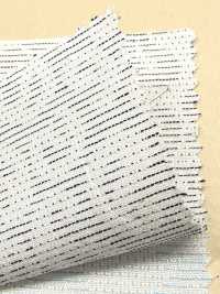 A-1664 Sashiko-artiges Paisley-Jacquard[Textilgewebe] ARINOBE Unterfoto