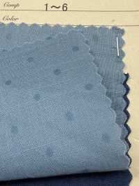 A-1510 Blumen- Und Punktmuster In Indigo[Textilgewebe] ARINOBE Unterfoto